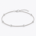 925 BALLS ON POPCORN BRACELET– 3MM