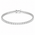 925 CZ CLAW SET TENNIS BRACELET – 3MM – 9.3g