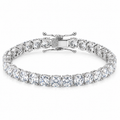 925 CZ PAVE CLAW SET TENNIS BRAC 5.2MM 22CM 17.8g
