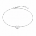 925 HEART ON ANCHOR BRACELET – 8+1.4MM