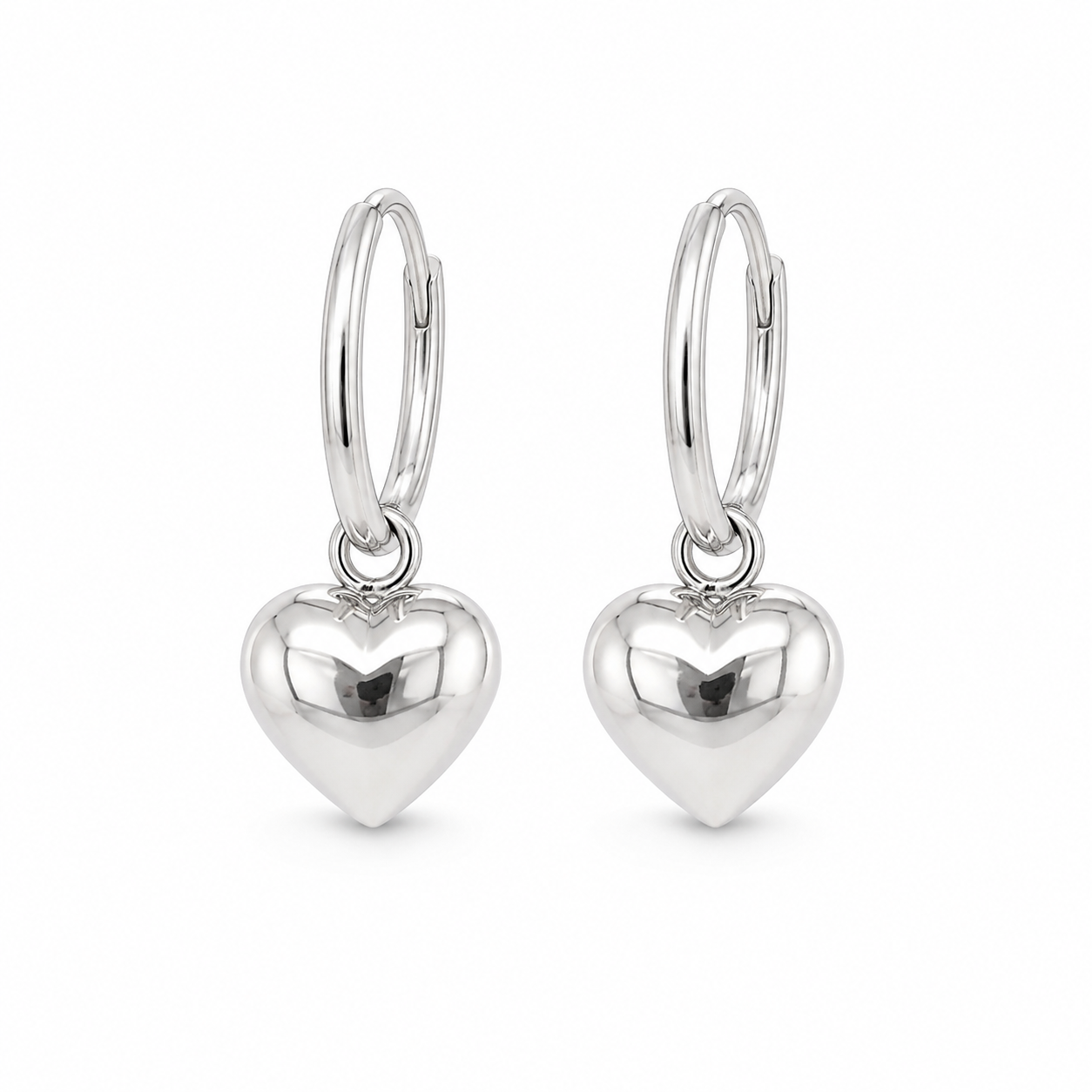 925 HEART ON PRETTYWOMAN EAR – 14X1.5+10MM – 2.5g