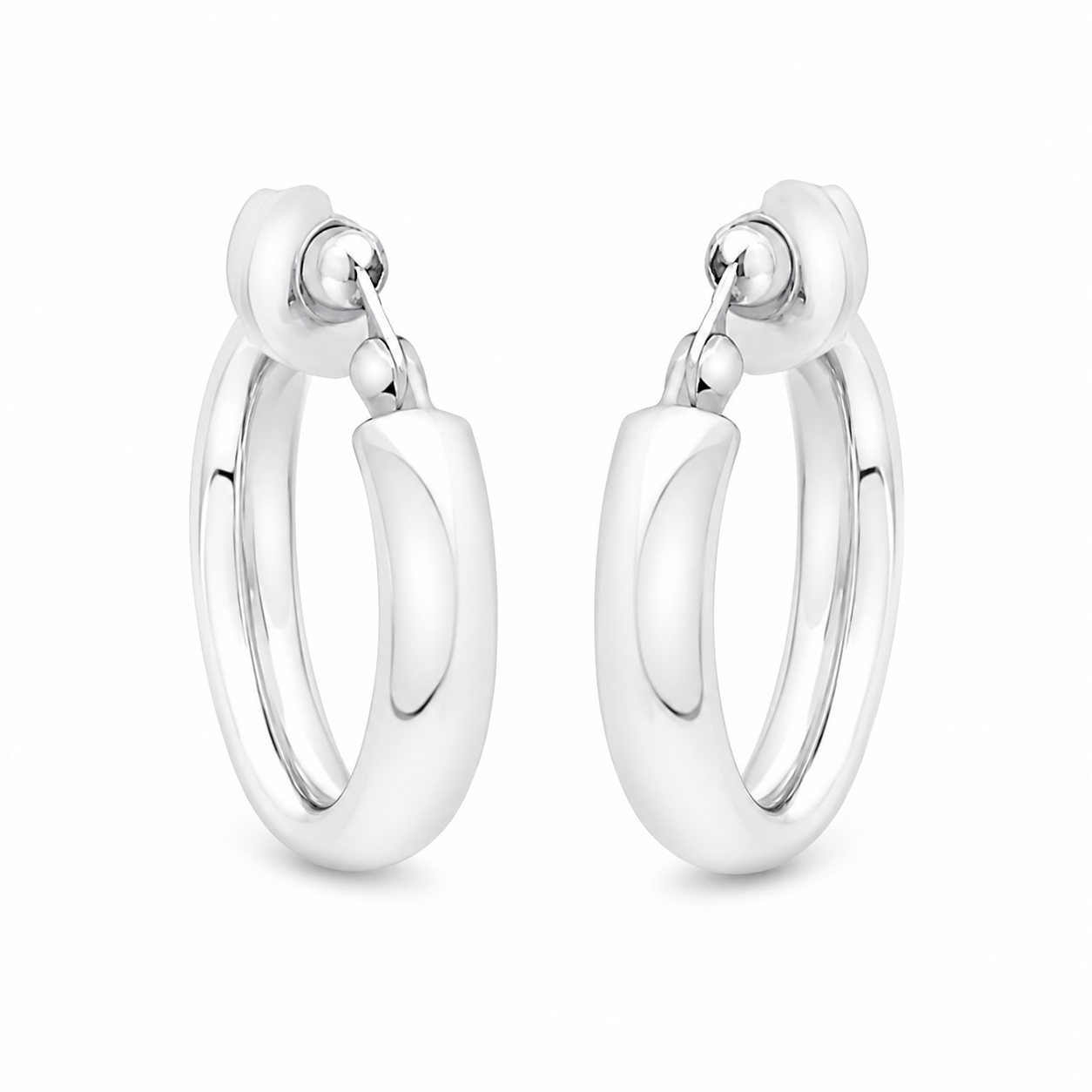 925 OVAL TUBE HINGE HALF HOOPS – 20X4 – 4.57g