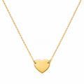 9CT YG HEART DISC ON ANCHOR CHAIN – 0.7g