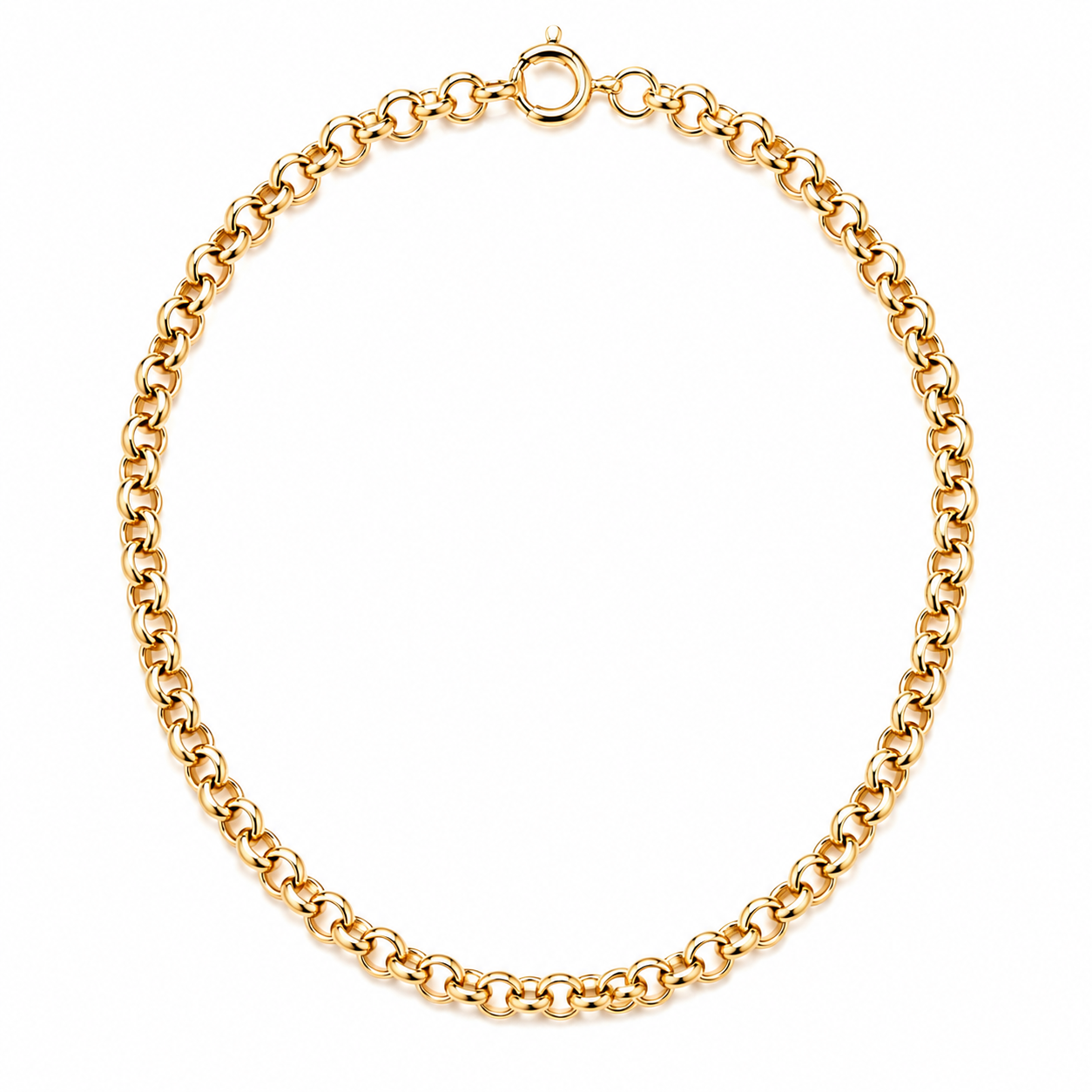9CT YG BELCHER  CHAIN – 4MM