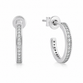 925 CZ PAVE CHANNEL SET C-HOOPS – 14X2 – 2.16g