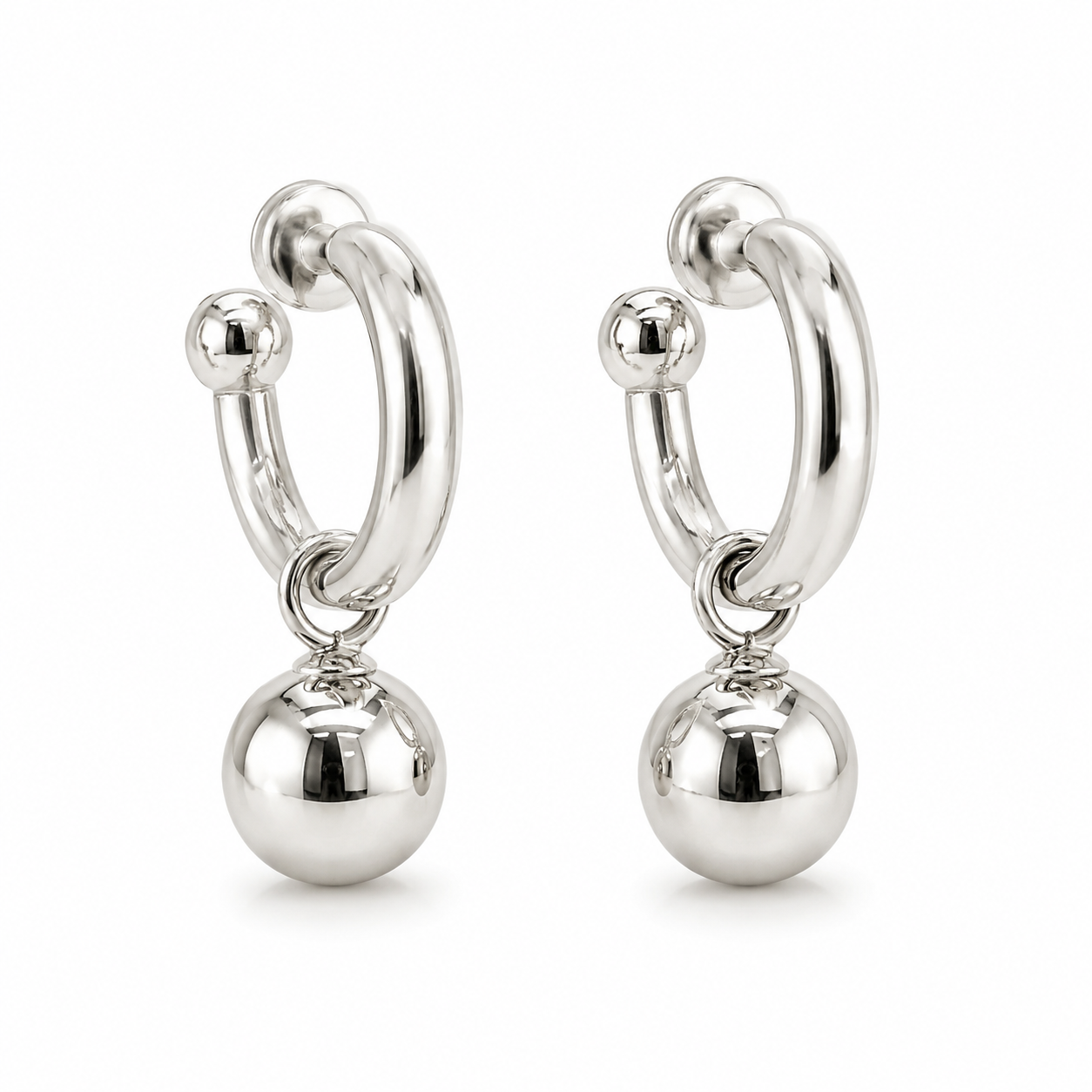 925 HOLLOW PRETTYWOMAN HOOPS – 10MM – 5g