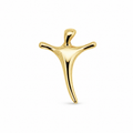 9CT YG ABSTRACT CROSS – 17X14 – 0.45g