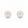 925 WHITE FW PEARL STUDS – 5MM – 0.75g